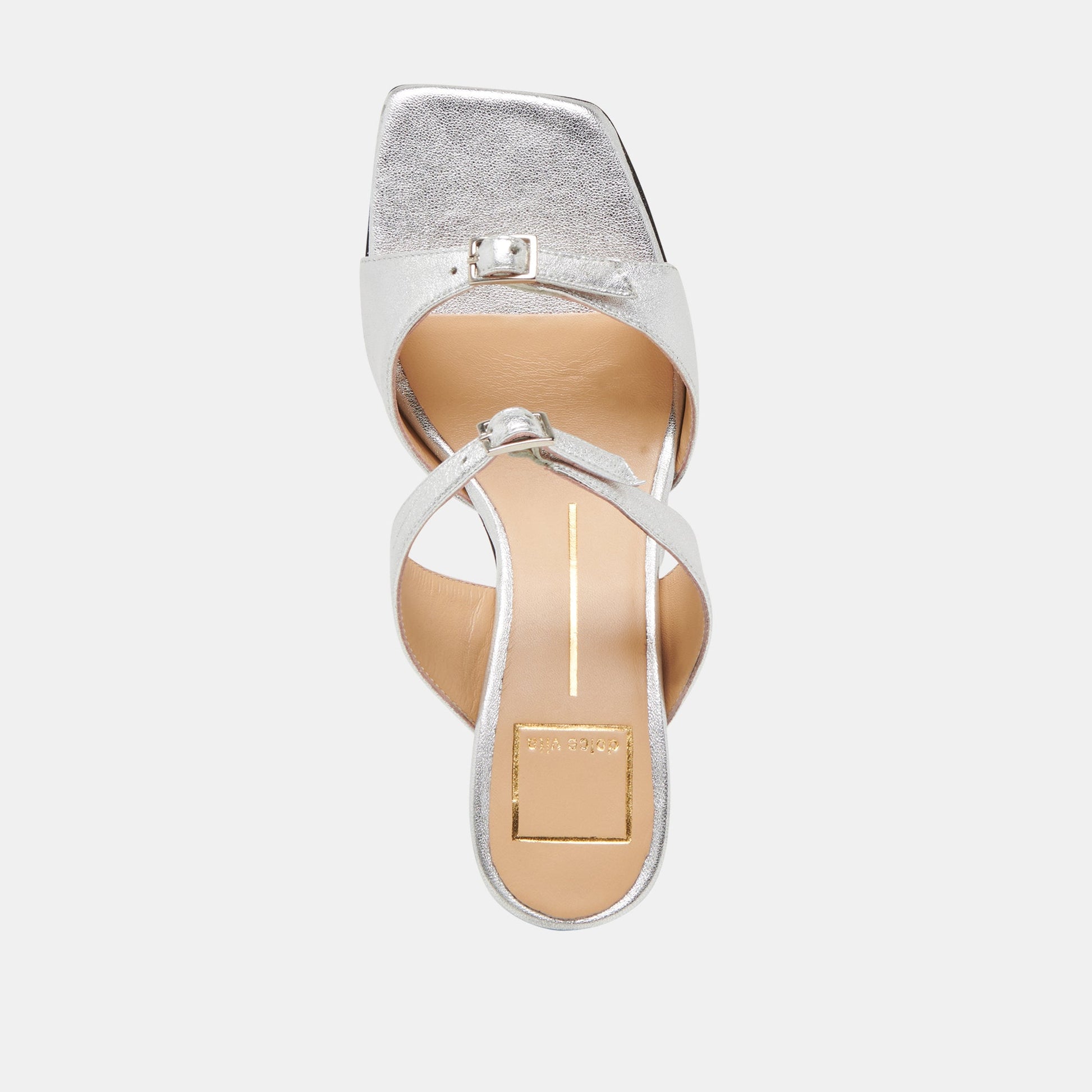 SHANE HEELS SILVER METALLIC LEATHER - SILVER METALLIC LEATHER