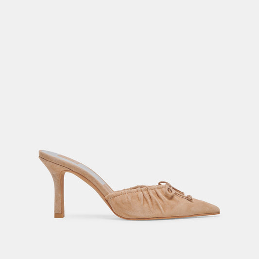 KAIRI HEELS CAMEL SUEDE - CAMEL SUEDE