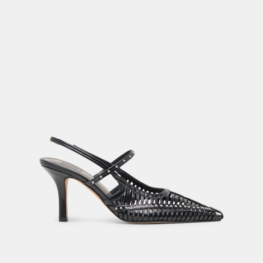 HENSAL HEELS MIDNIGHT CRINKLE PATENT - MIDNIGHT CRINKLE PATENT