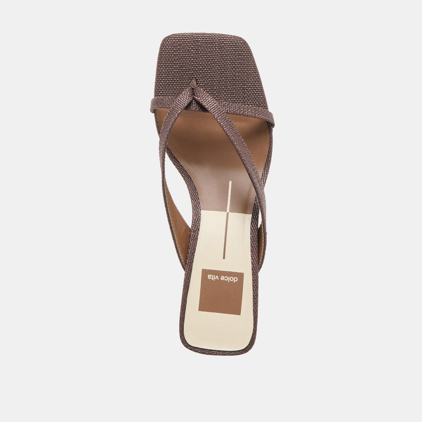 Brevel Chocolate Raffia Heels - CHOCOLATE RAFFIA