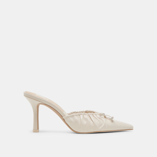 KAIRI HEELS IVORY CRINKLE PATENT - IVORY CRINKLE PATENT