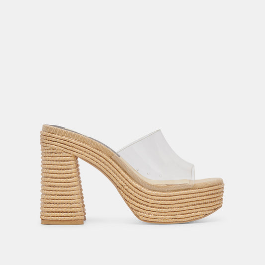 LICHIA HEELS NATURAL VINYL - NATURAL VINYL