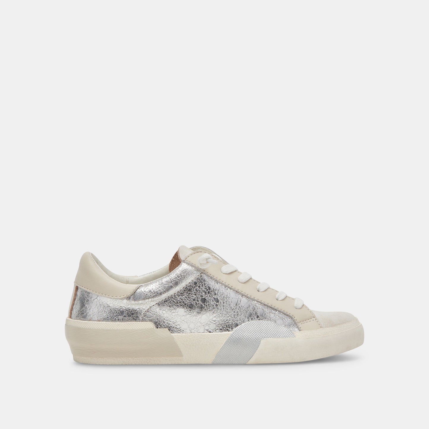 Zina Sneakers Chrome Distressed Leather - CHROME DISTRESSED LEATHER