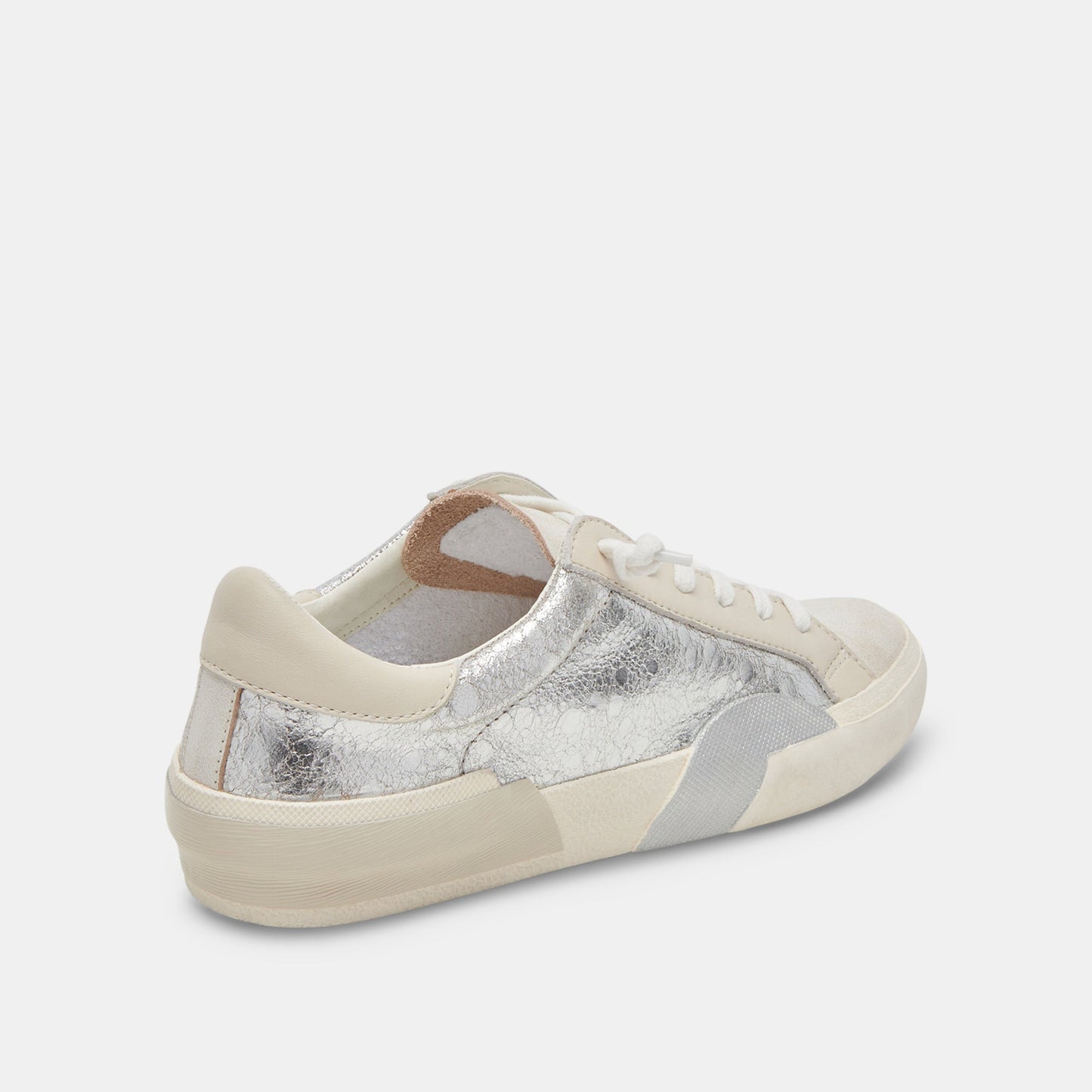 Zina Sneakers Chrome Distressed Leather - CHROME DISTRESSED LEATHER