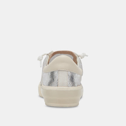 Zina Sneakers Chrome Distressed Leather - CHROME DISTRESSED LEATHER