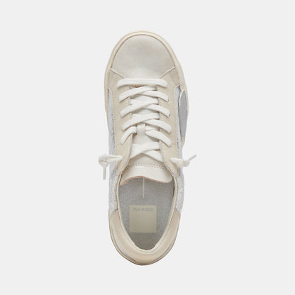 Zina Sneakers Chrome Distressed Leather - CHROME DISTRESSED LEATHER