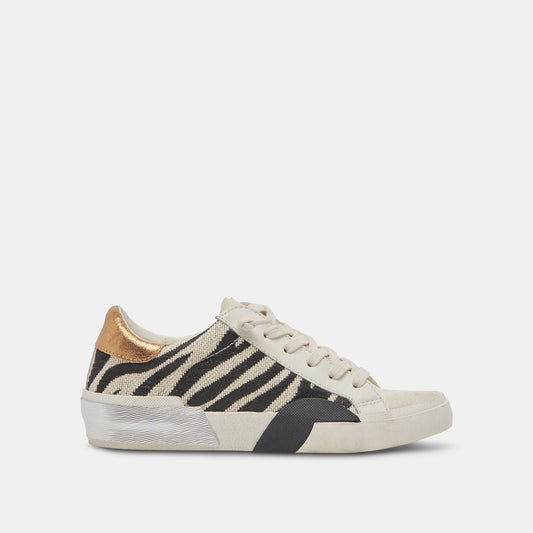 ZINA SNEAKERS ZEBRA FABRIC - ZEBRA FABRIC