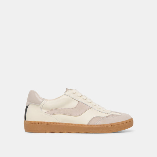 Notice Grey White Leather Sneakers - GREY WHITE LEATHER