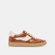 COGNAC CROCO EMBOSSED LEATHER