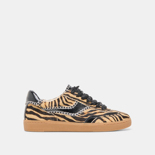 Notice Stitch Tiger Calf Hair Sneakers - TIGER CALF HAIR