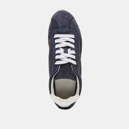 Serina Navy Suede Sneakers - NAVY SUEDE