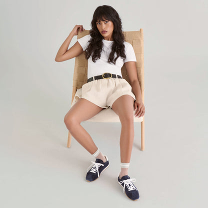 Serina Navy Suede Sneakers - NAVY SUEDE