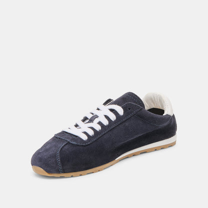 Serina Navy Suede Sneakers - NAVY SUEDE