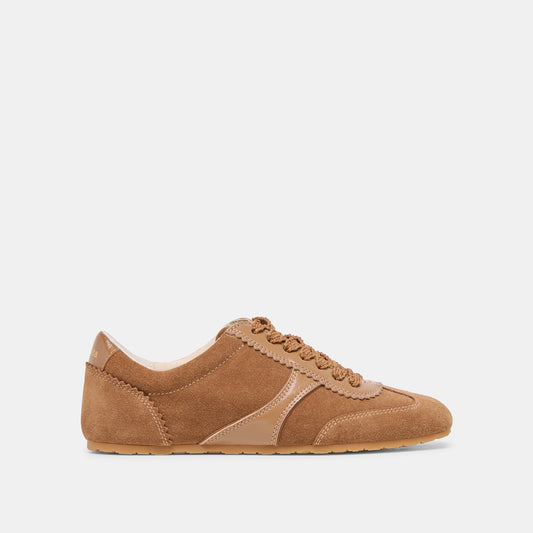 Dorie Pecan Suede Sneakers - PECAN SUEDE
