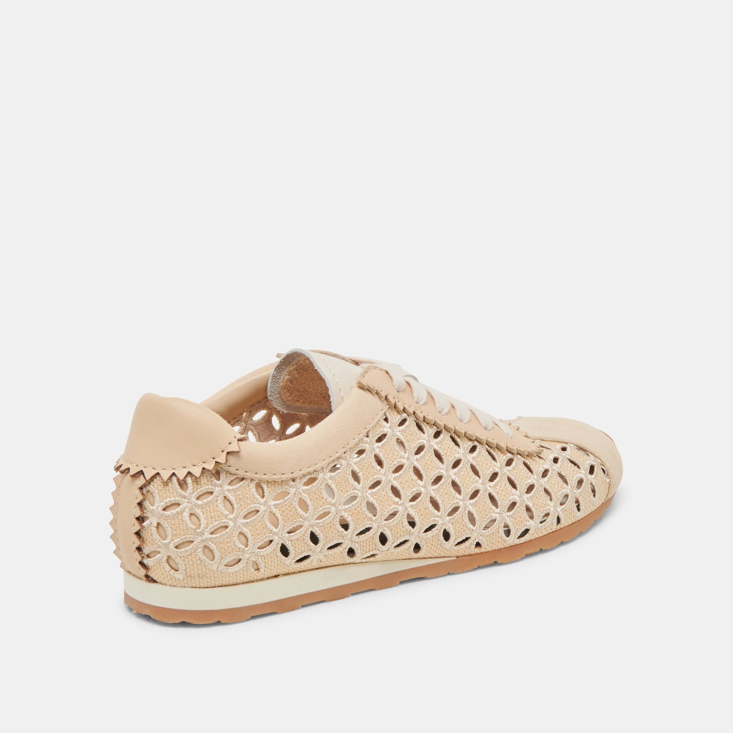 DANIE EYELET PERF SNEAKERS LT NATURAL RAFFIA - LT NATURAL RAFFIA