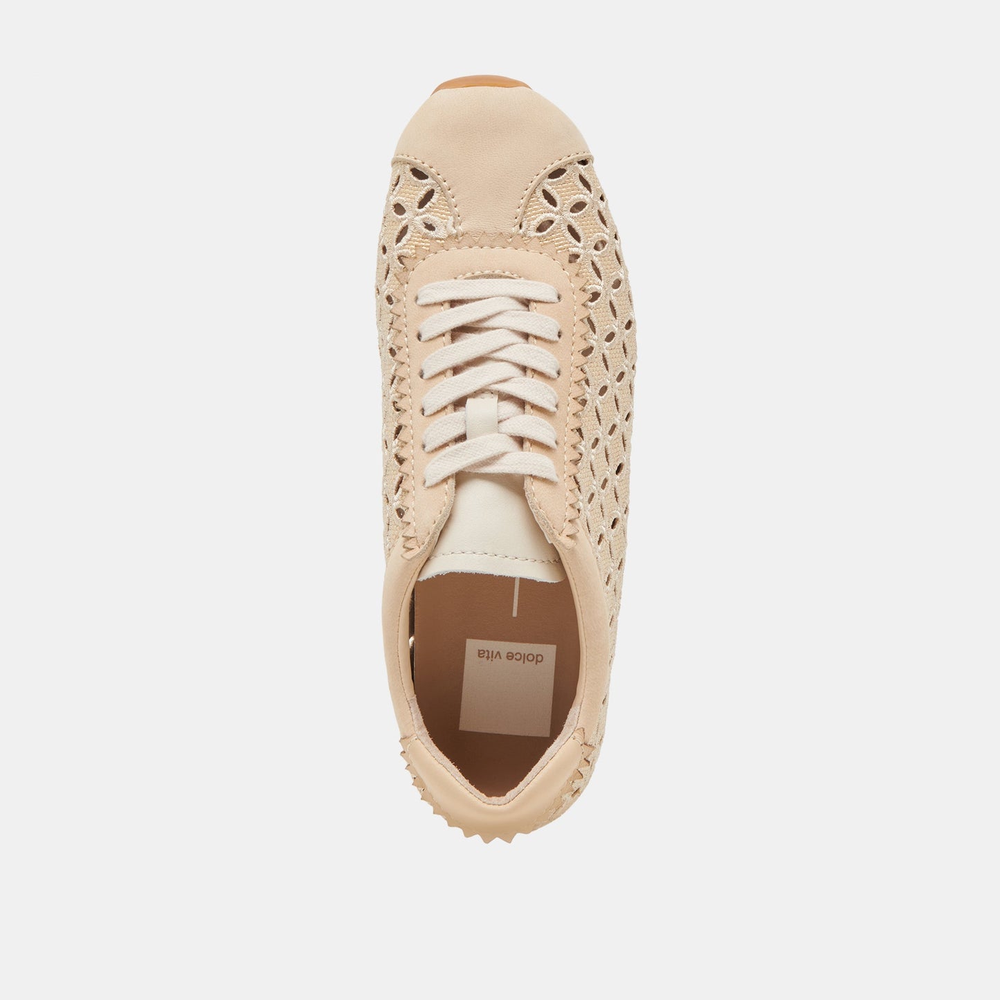 DANIE EYELET PERF SNEAKERS LT NATURAL RAFFIA - LT NATURAL RAFFIA