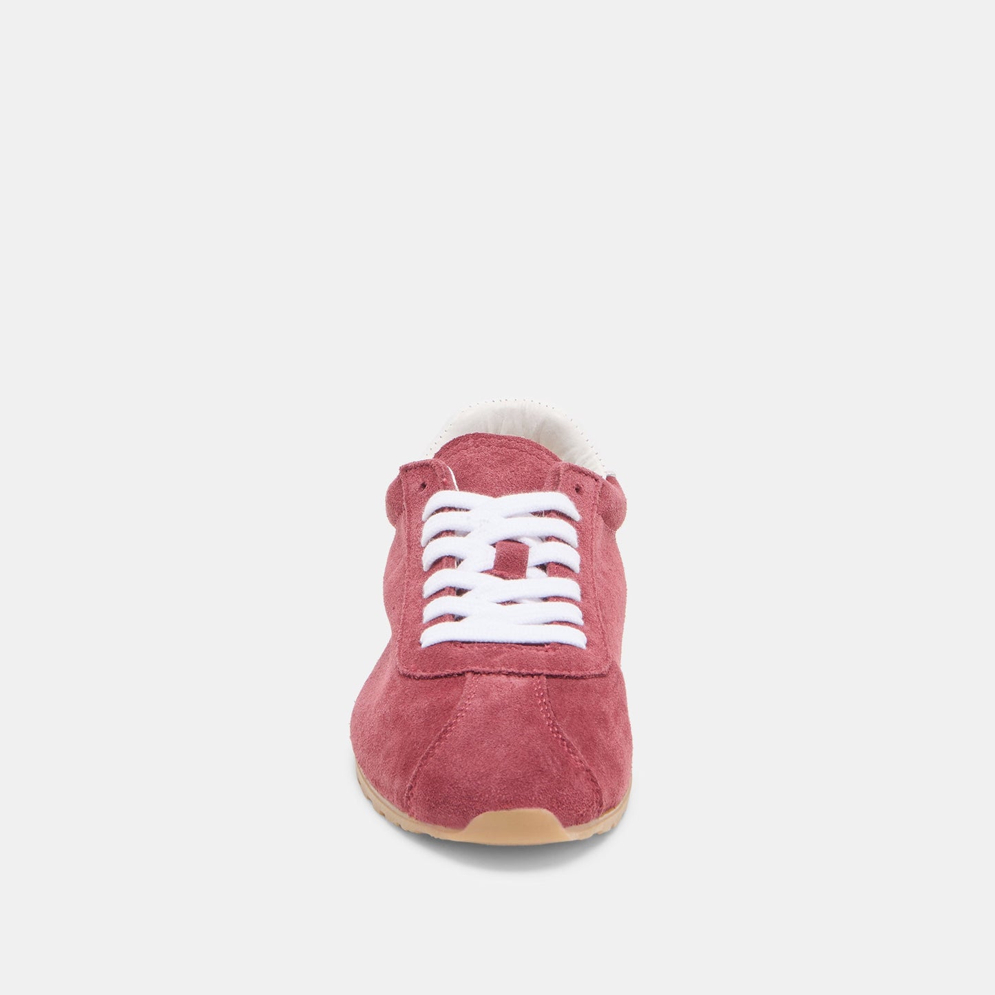 Serina Burgundy Suede Sneakers - BURGUNDY SUEDE