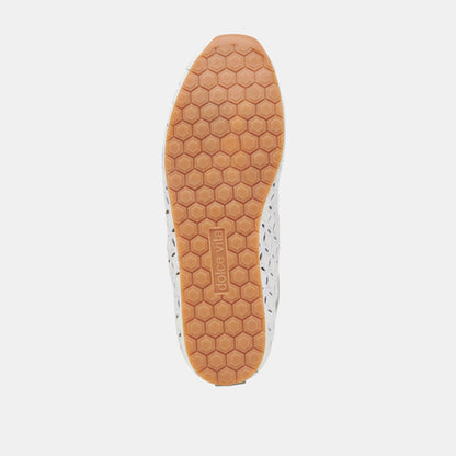 DANIE EYELET PERF SNEAKERS TRUE WHITE LEATHER - TRUE WHITE LEATHER