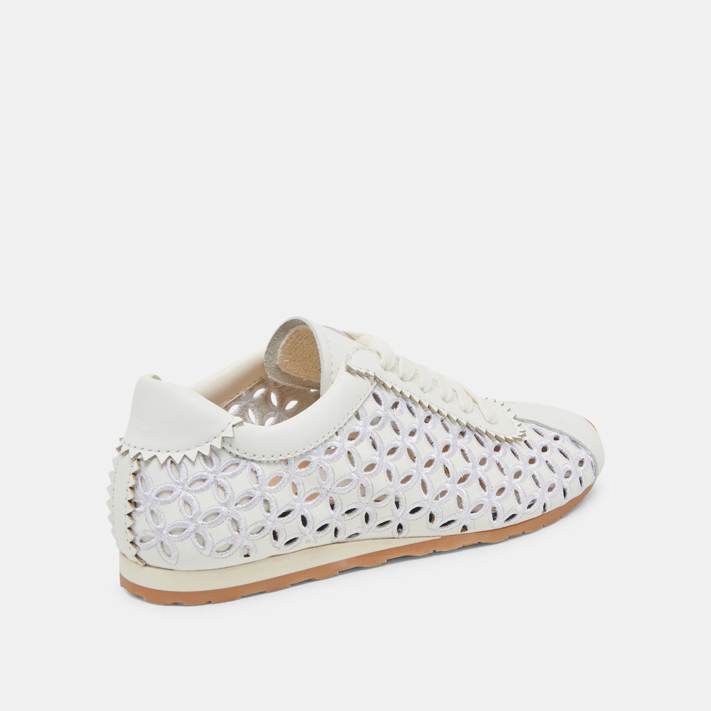 DANIE EYELET PERF SNEAKERS TRUE WHITE LEATHER - TRUE WHITE LEATHER