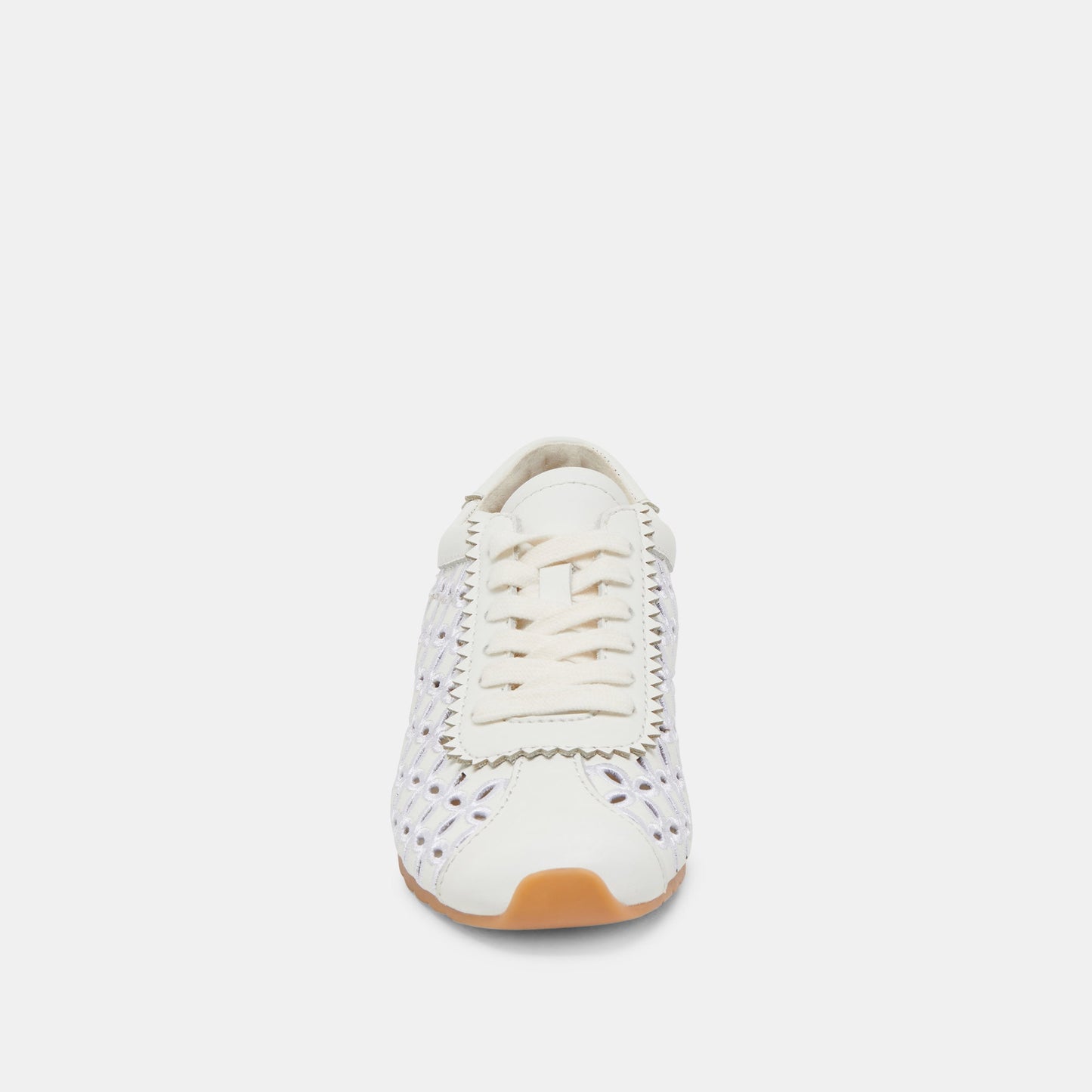 DANIE EYELET PERF SNEAKERS TRUE WHITE LEATHER - TRUE WHITE LEATHER