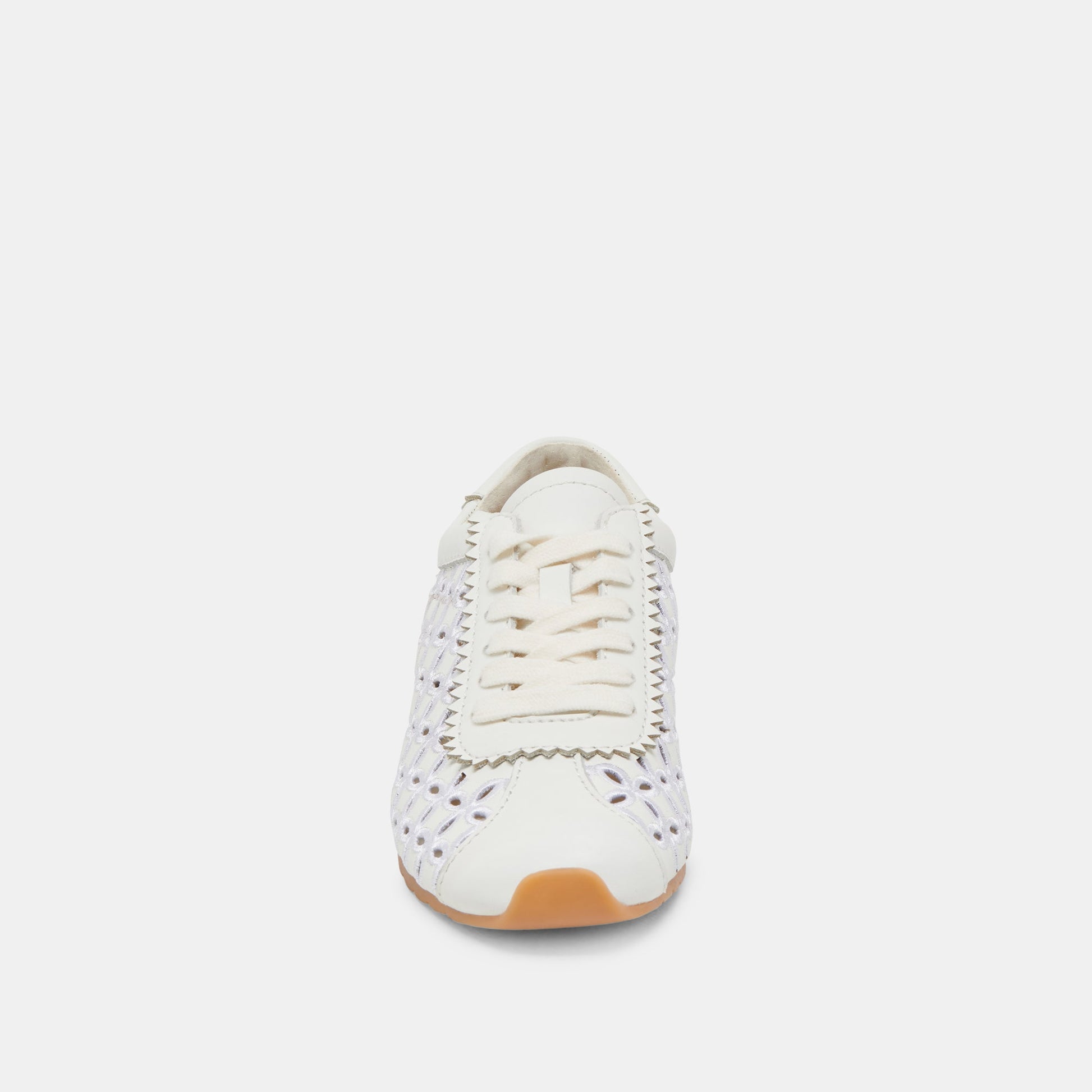 DANIE EYELET PERF SNEAKERS TRUE WHITE LEATHER - TRUE WHITE LEATHER
