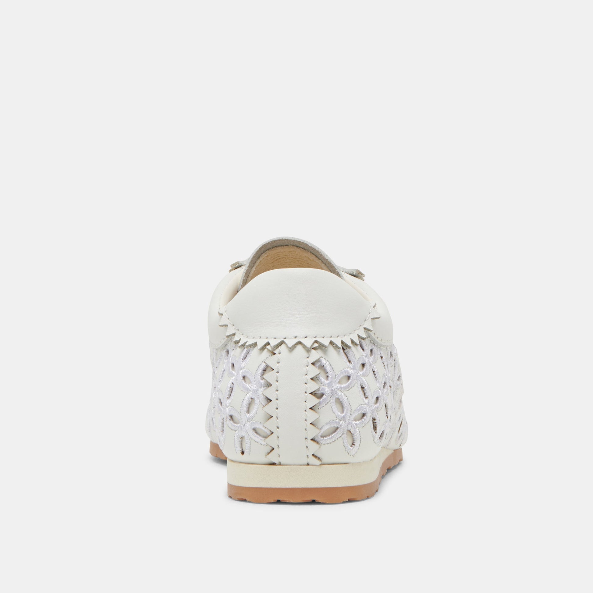 DANIE EYELET PERF SNEAKERS TRUE WHITE LEATHER - TRUE WHITE LEATHER