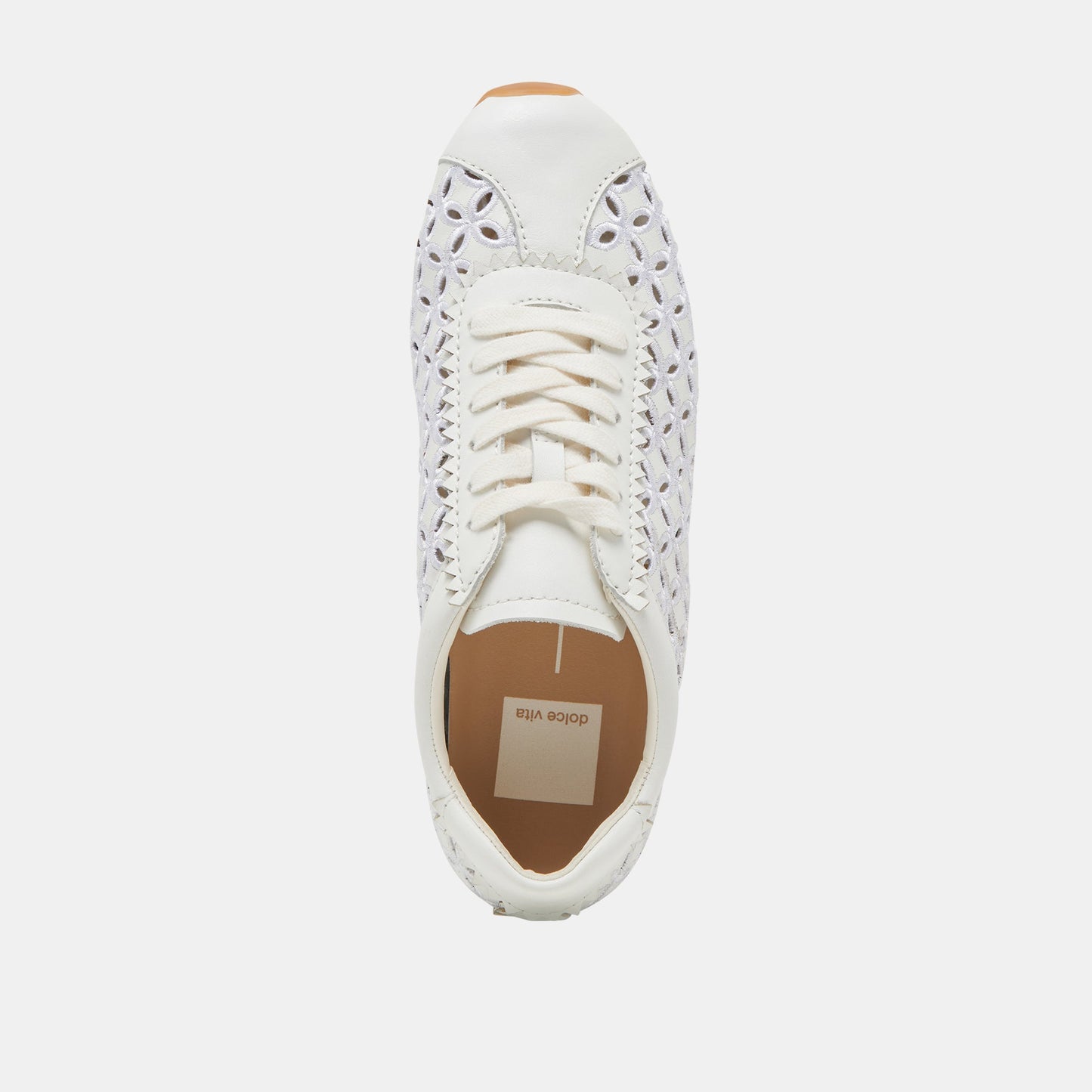DANIE EYELET PERF SNEAKERS TRUE WHITE LEATHER - TRUE WHITE LEATHER