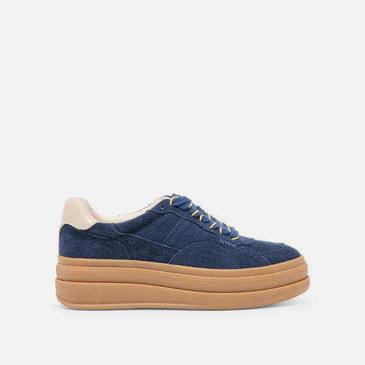 Naomy H2O Waterproof Navy Suede Sneakers - NAVY SUEDE