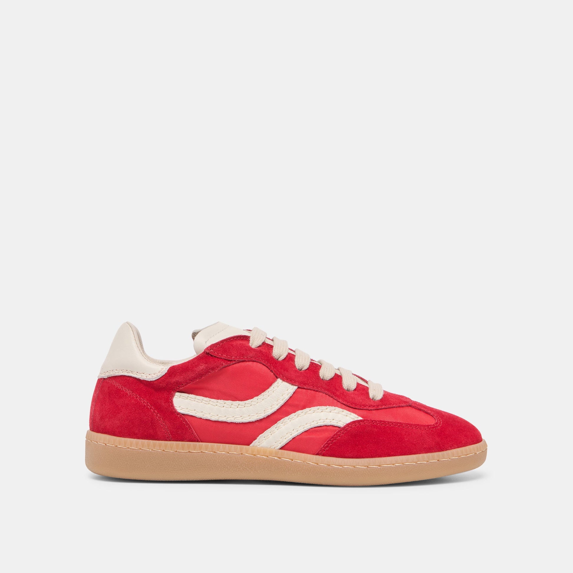 Rebel Crimson Nylon Sneakers - CRIMSON NYLON