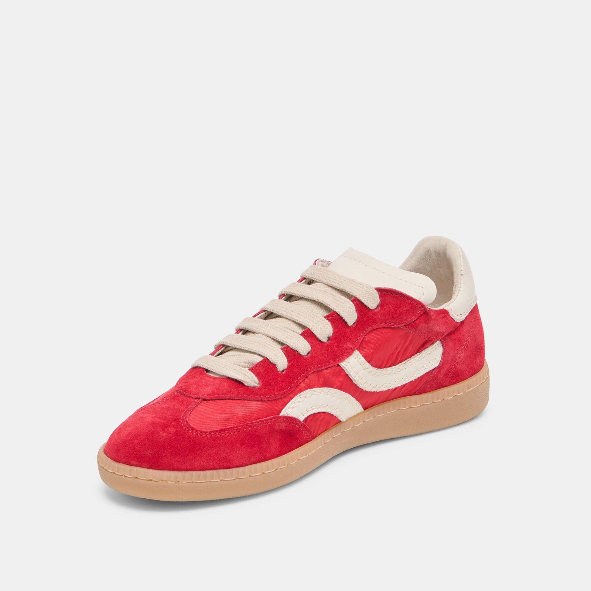Rebel Crimson Nylon Sneakers - CRIMSON NYLON