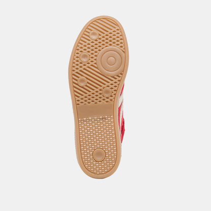 Rebel Crimson Nylon Sneakers - CRIMSON NYLON