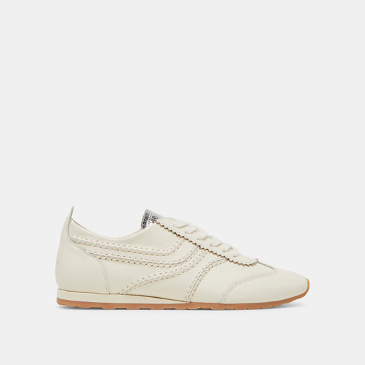 DELANY SNEAKERS OFF WHITE LEATHER - OFF WHITE LEATHER