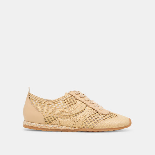 Dream Lt Natural Woven Raffia Sneakers - LT NATURAL WOVEN RAFFIA