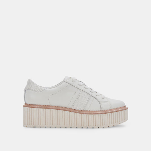 TIGER SNEAKERS WHITE LEATHER - WHITE LEATHER