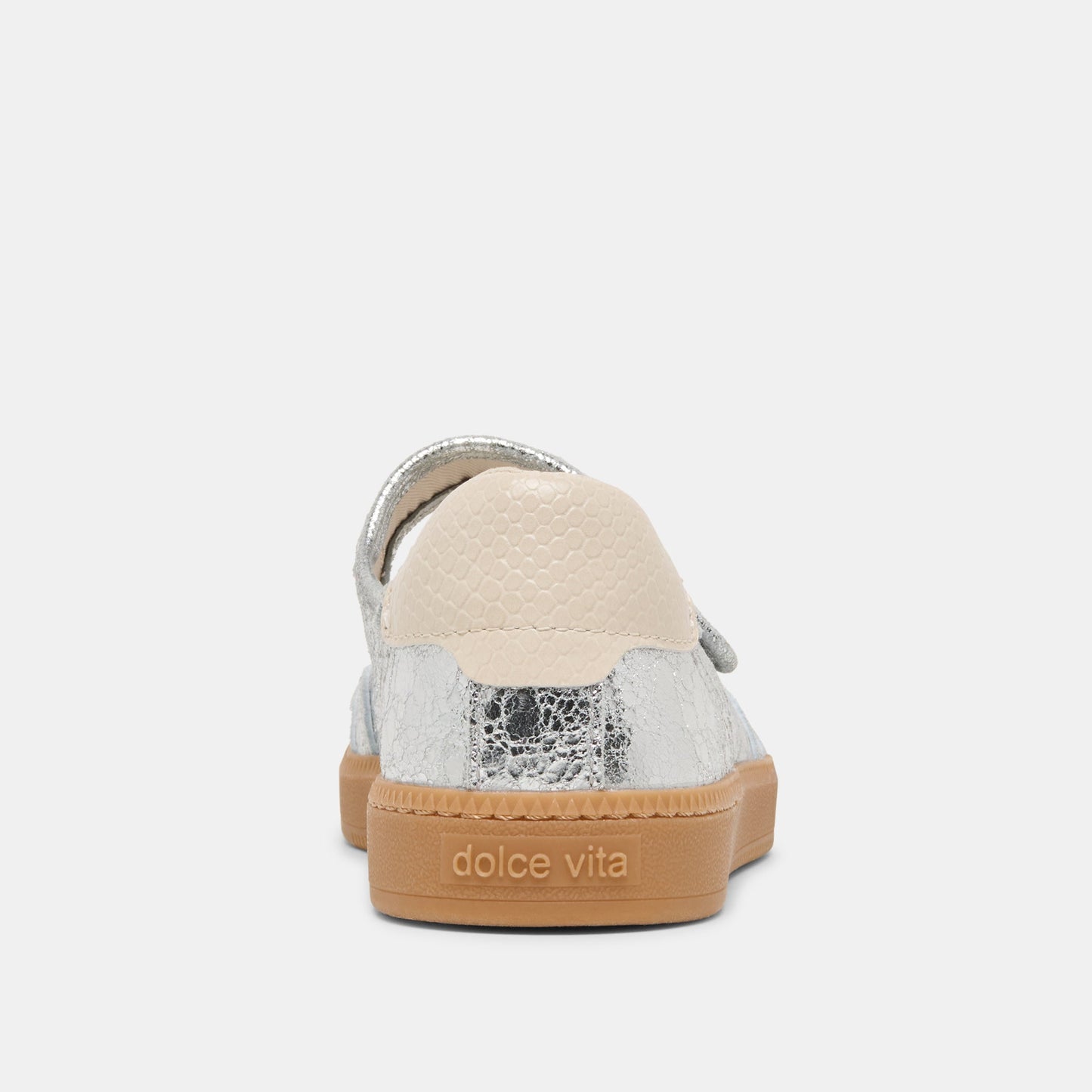 Nanet Silver Leather Sneakers - SILVER LEATHER