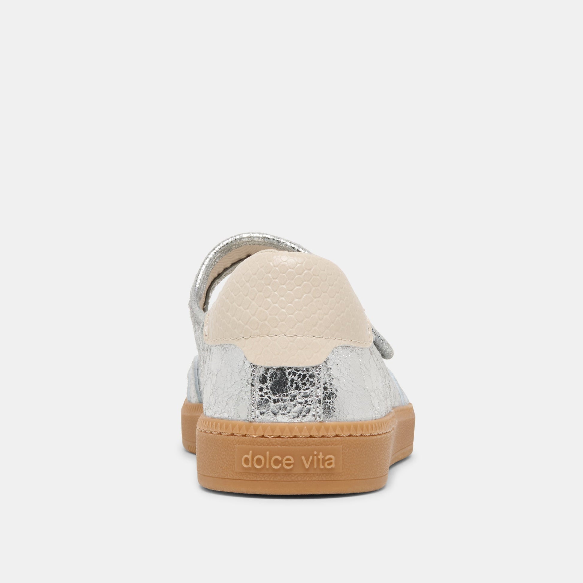 Nanet Silver Leather Sneakers - SILVER LEATHER