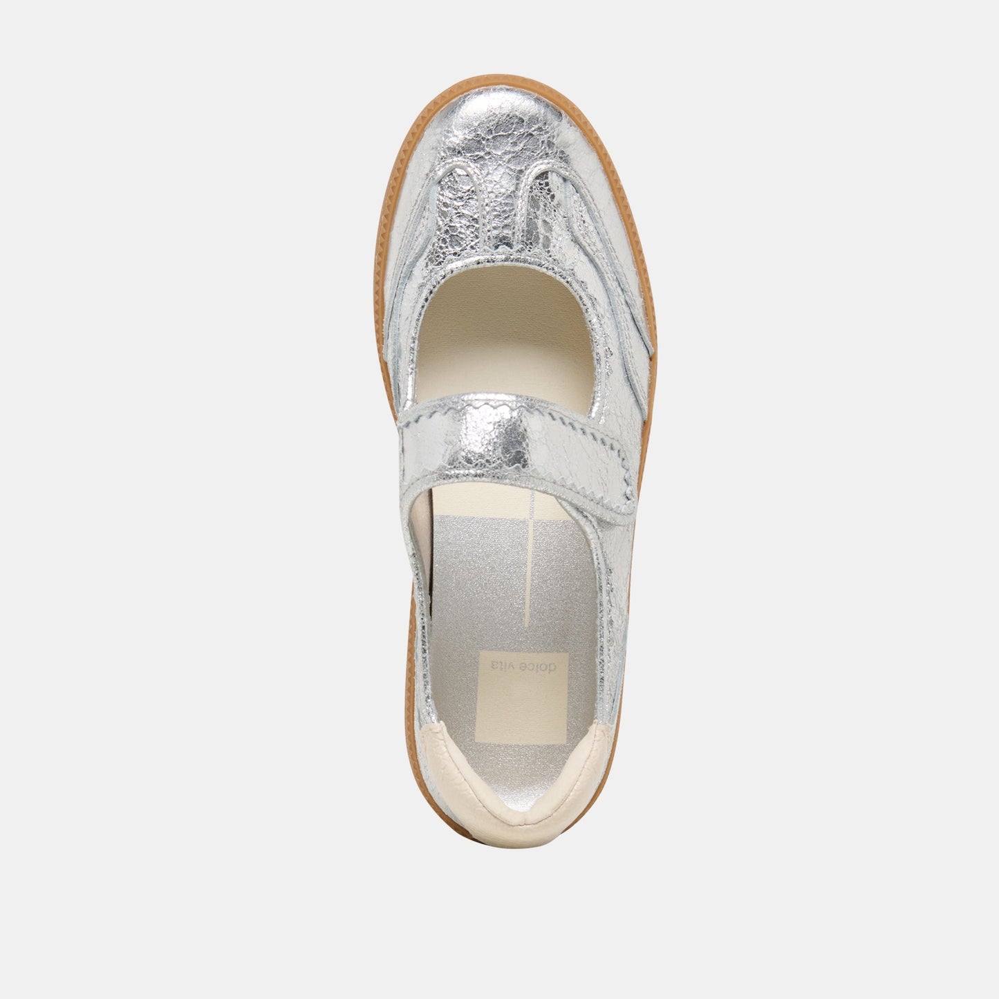 Nanet Silver Leather Sneakers - SILVER LEATHER