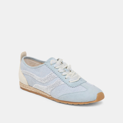 DREAM BEAD SNEAKERS BLUE MULTI BURLAP - BLUE MULTI BURLAP