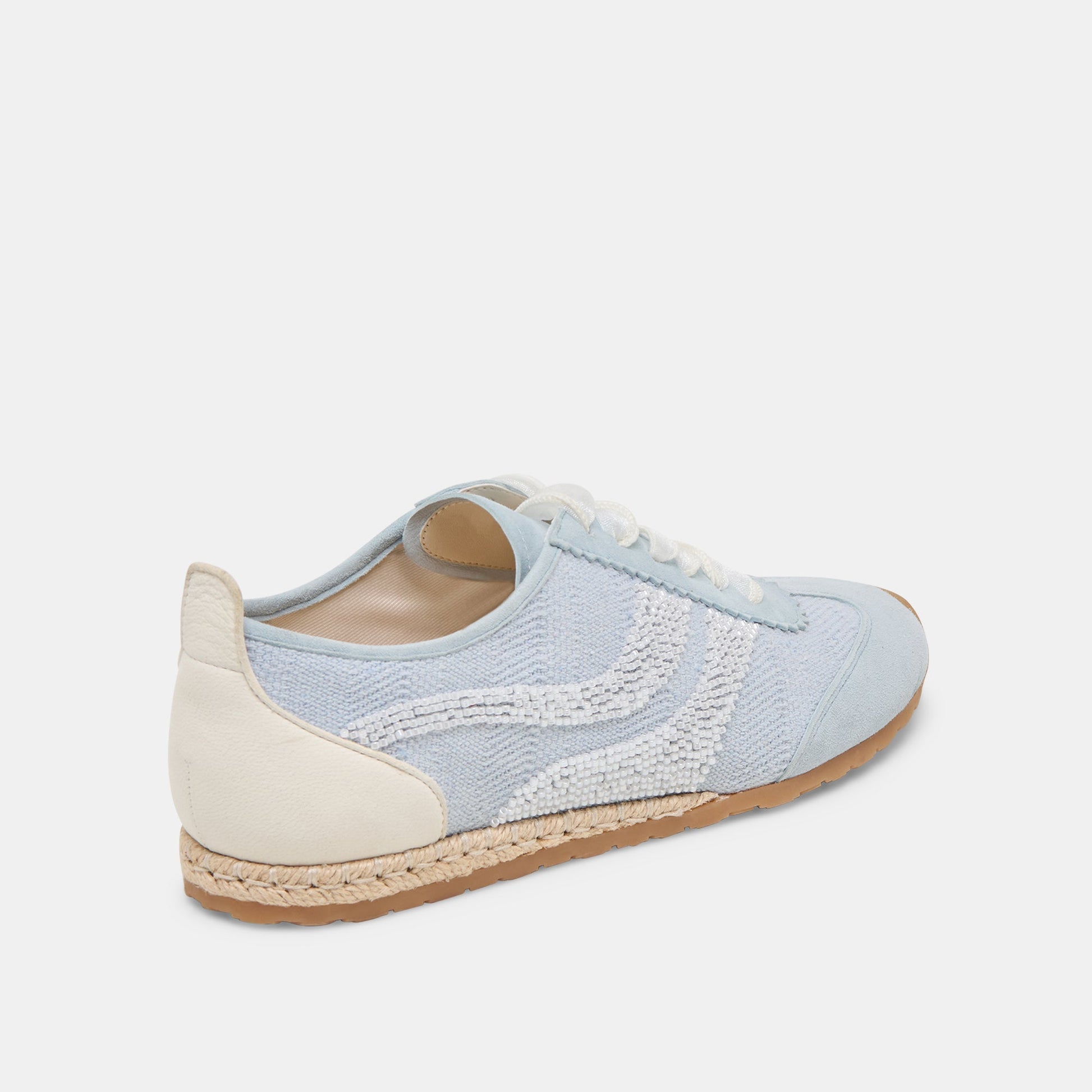 DREAM BEAD SNEAKERS BLUE MULTI BURLAP - BLUE MULTI BURLAP