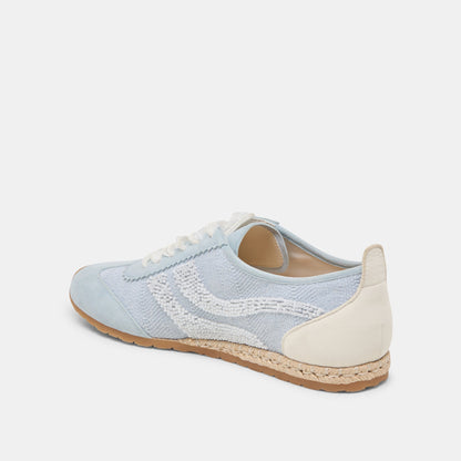 DREAM BEAD SNEAKERS BLUE MULTI BURLAP - BLUE MULTI BURLAP