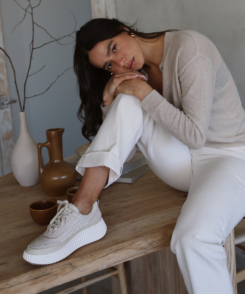 Dolen Sneakers in Sandstone Knit - Dolce Vita Women's Footwear - SANDSTONE KNIT