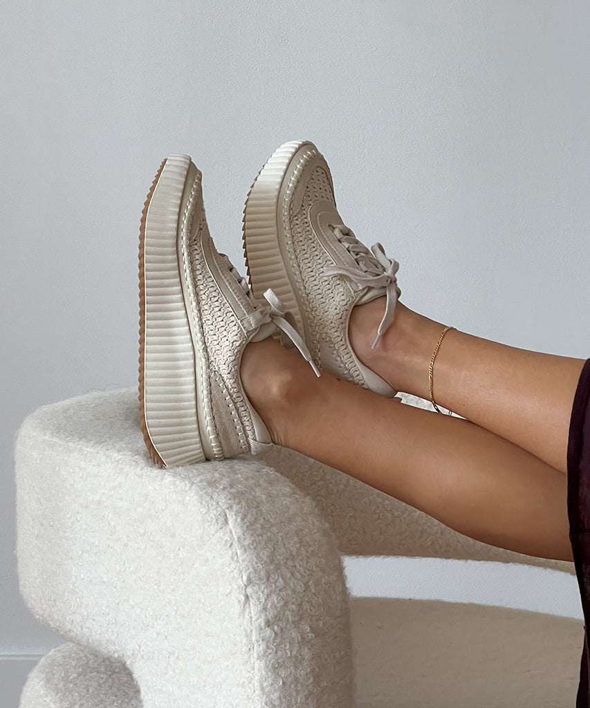 Dolen Sneakers in Sandstone Knit - Dolce Vita Women's Footwear - SANDSTONE KNIT