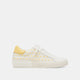 WHITE YELLOW FLORAL MESH