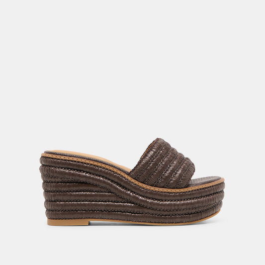 Throne Chocolate Raffia Wedges - CHOCOLATE RAFFIA