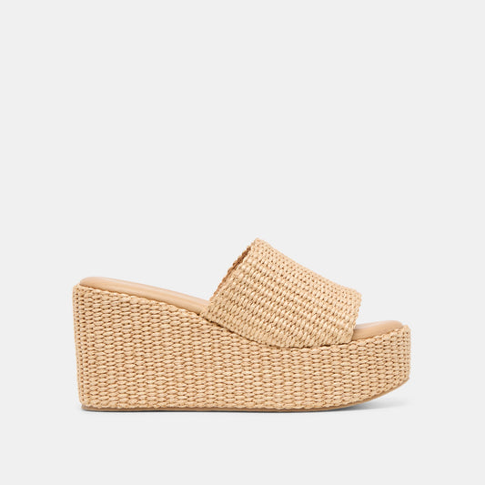 Joclyn Lt Natural Raffia Wedges - LT NATURAL RAFFIA