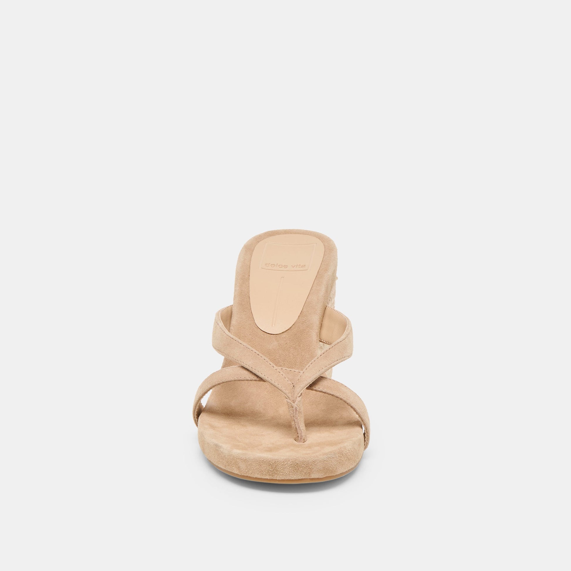 Helan Espadrille Camel Suede Wedges - CAMEL