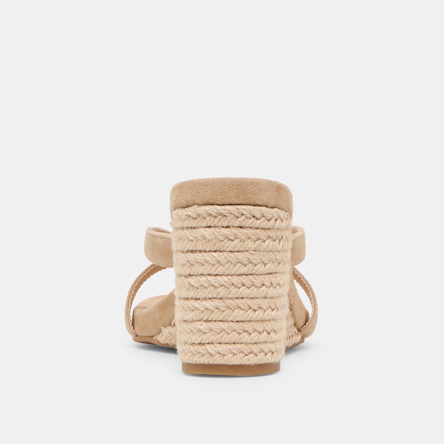 Helan Espadrille Camel Suede Wedges - CAMEL