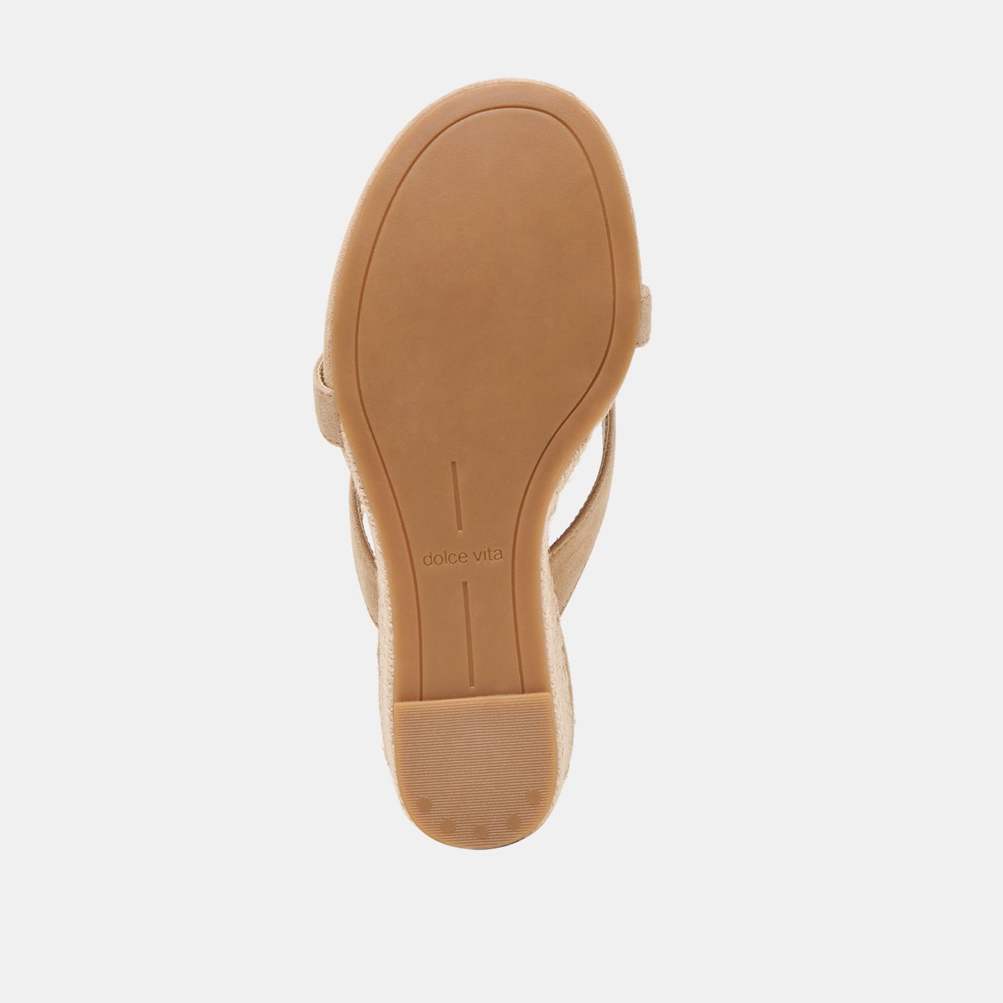 Helan Espadrille Camel Suede Wedges - CAMEL