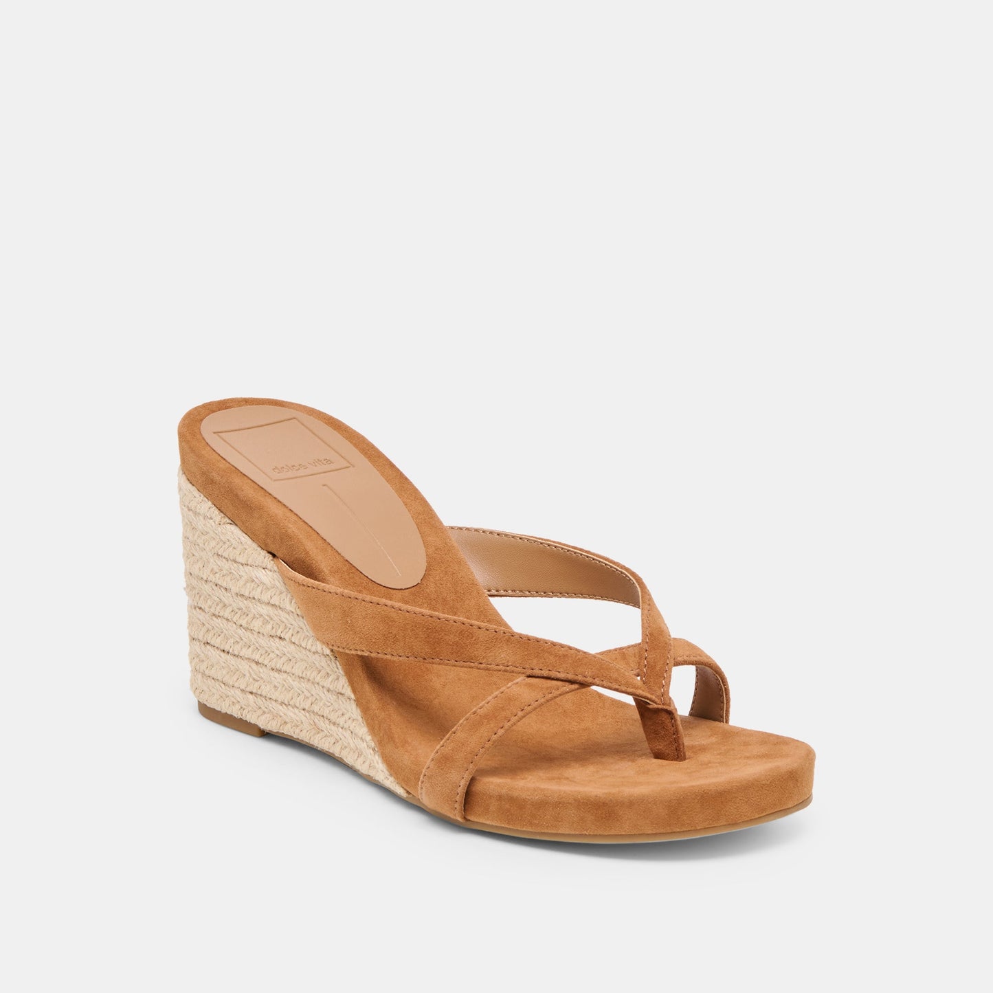 Helan Espadrille Brown Suede Wedges - BROWN SUEDE