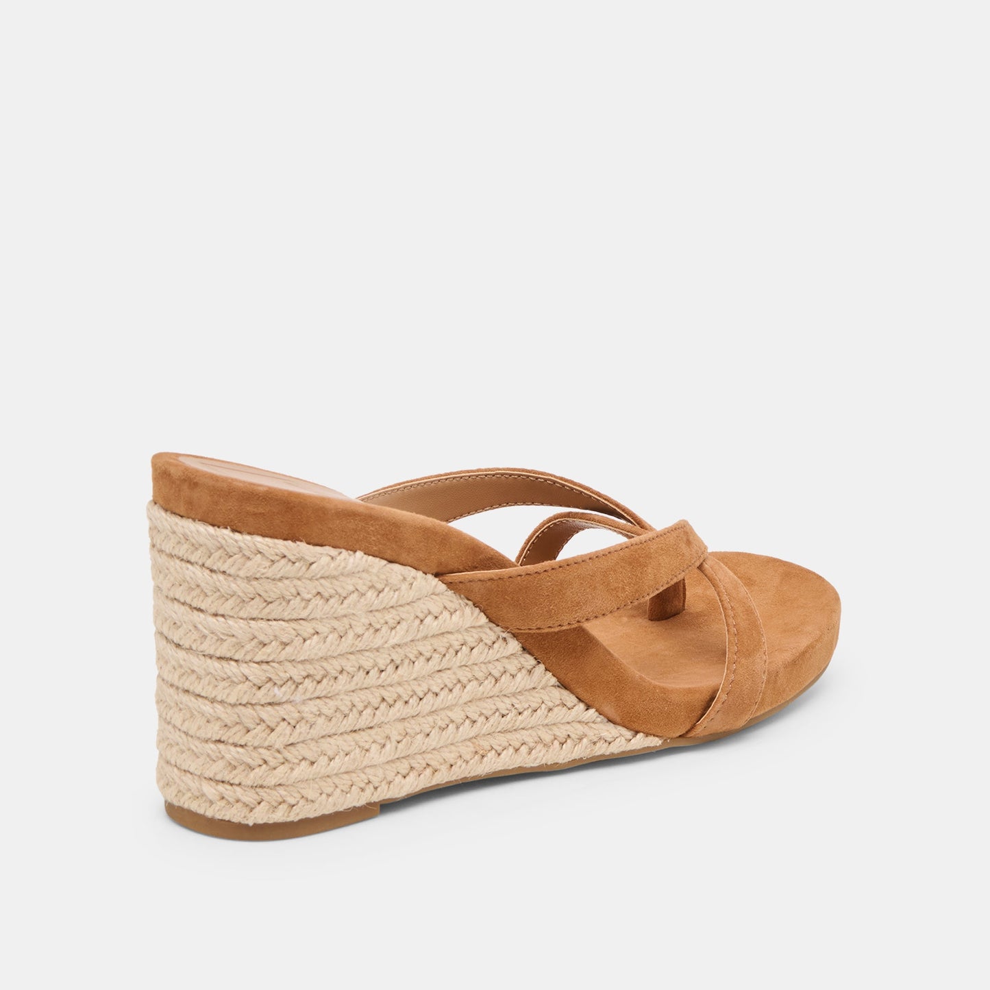 Helan Espadrille Brown Suede Wedges - BROWN SUEDE